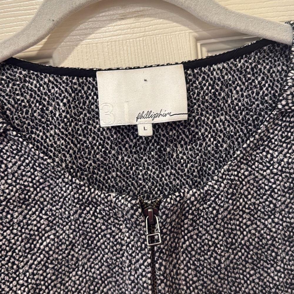 3.1 Phillip Lim black/white cropped top, large - Picture 2 of 8